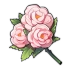 A Bouquet of Ball Peonies Large Icon