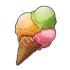 Dreamy Cone (Three Flavors) Icon