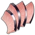 Trozos de sashimi de salmón Currency Icon
